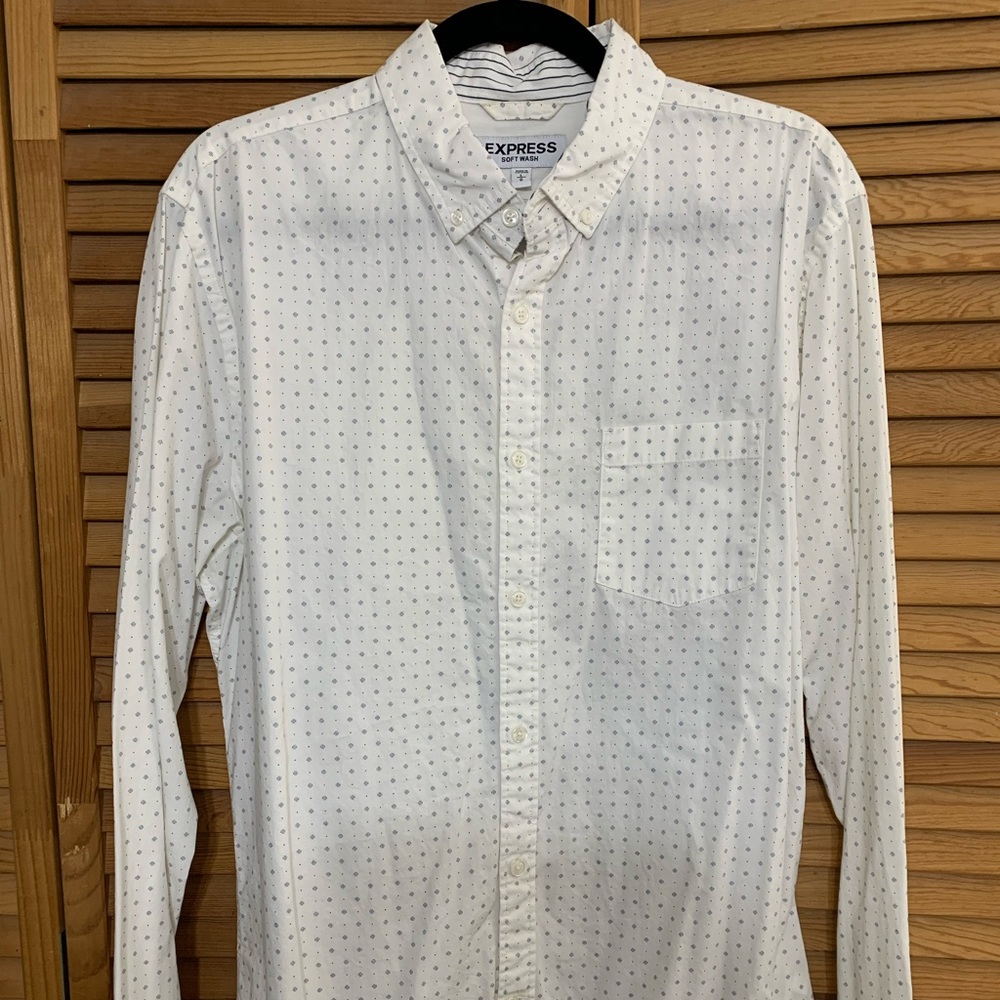 White button down
